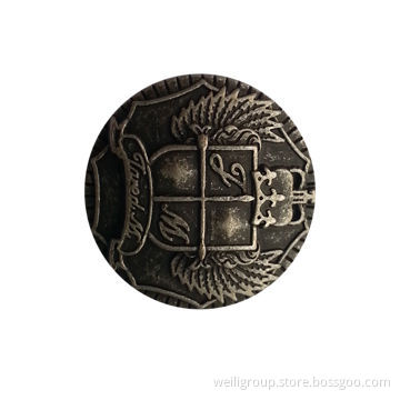 Button, Made of Metal Alloy